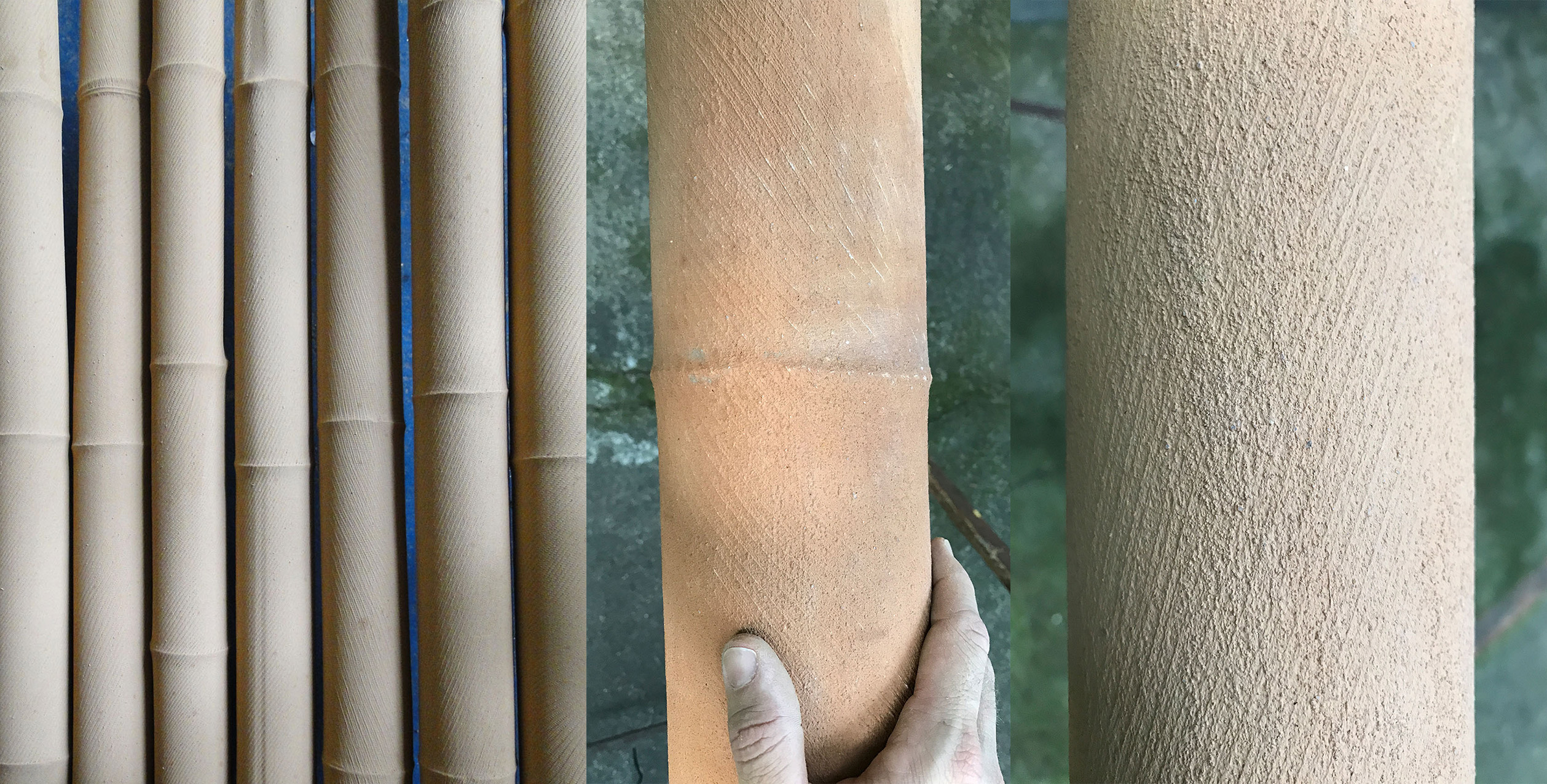 Encapsulation-of-bamboo-poles-1st-coat-cotton_earth_pva-glue.jpg